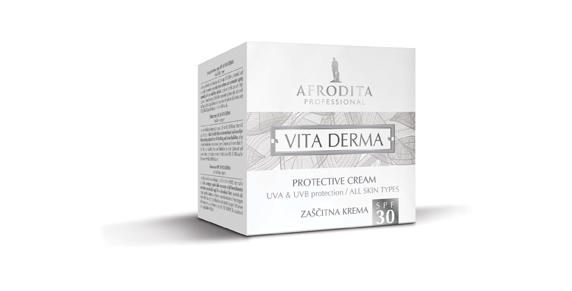 VITA DERMA Cremă protecție solară UVA&UVB cu SPF 30 pentru orice tip de ten